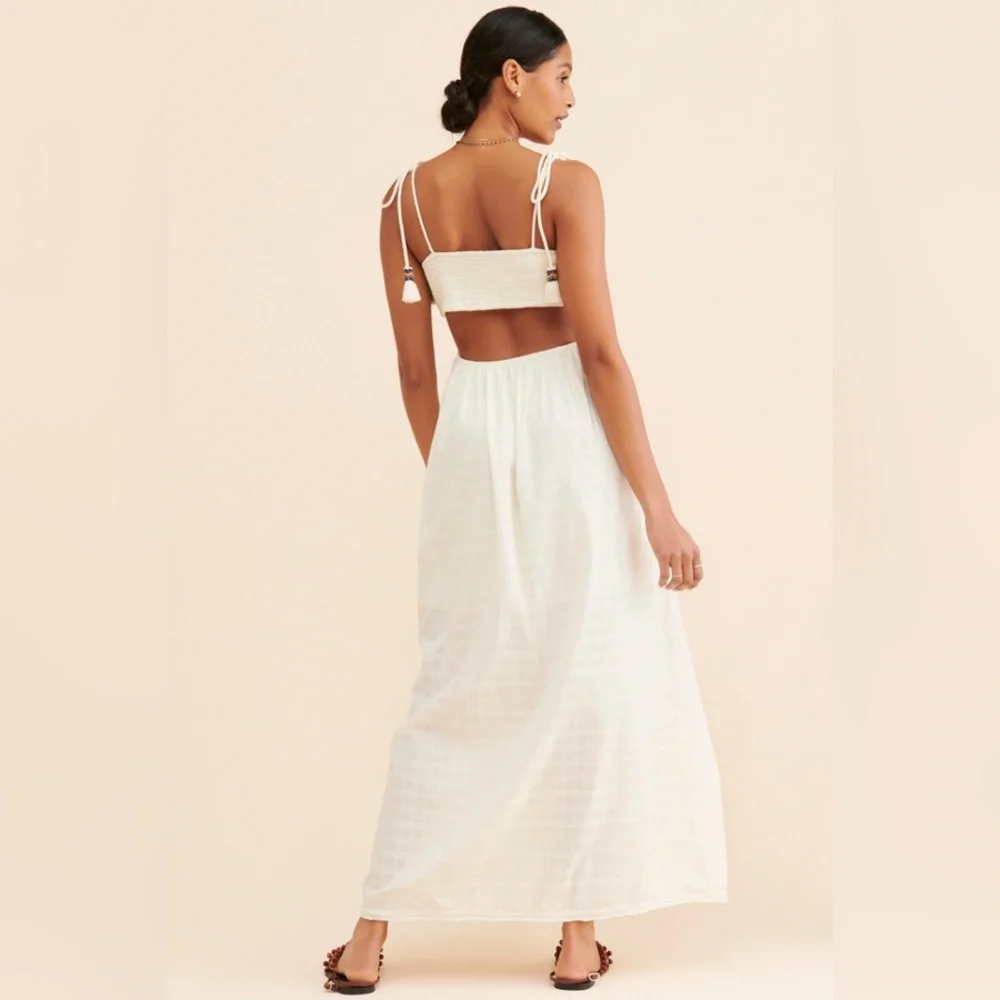 Free People Phoenix Beaded Maxi Boho Dress size M
